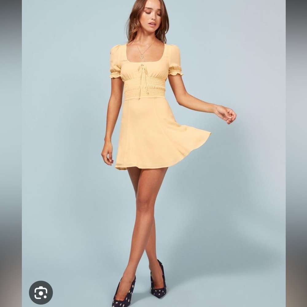 REFORMATION Linley Dress Size 4 in Yellow